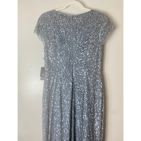 NWT ADRIANNA PAPELL DRESS GOWN MOTHER OF THE BRIDE FORMAL EVENING WEDDING GUEST - Picture 10 of 16